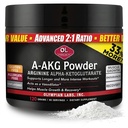 Laboratorios Olímpicos PSN A-AKG Powder para la salud masculina, energía y rendimiento nutricional deportivo, 40-3g Servimientos, 120 Gram Jar
