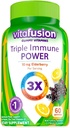 Triple Immune Power Gummy Vitaminas Compatibles con Vitafusion, 60ct-L8
