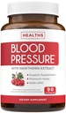 Suplemento de apoyo a la presión sanguínea (NON-GMO) hierbas naturales Premium, vitaminas y bayas - dosis altas del extracto de baya de Hawthorn – apoya los niveles de presión sanguínea ya en el rango normal – 90 cápsulas