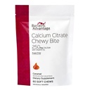 Bariatric Advantage Calcium Citrate Chewy Bites 250 mg - para Cirugía Bariatrica Pacientes - Vitamina D3 - Suplemento de Calcio Azucarado - Ciervos de Calcio Bariat - Flavor Caramel - 60 Conde