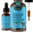 Animal Essentials Colon Rescate para perros &amp; gatos - Constipation Relief, Stool Softener con Slippery Elm, Marshmallow Root, Licorice Root - 1 Fl Oz