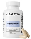 CLEARSTEM - MINDBODYSKIN Hormonal Acne Suplemento (5-HTP) - Natural DIM Suplemento - Cuidado de la piel Vitaminas - Saldo hormonal, Antioxidantes - Gluten Libre, Cruelty Libre - 30 Servimientos, 90 cápsulas