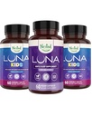Nido Naturales Luna Niños Suplemento de sueño (60 Tablas Chewable) & Luna Natural Sleep Aid (60 cápsulas Vegan)