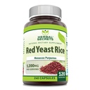 Herbal Secrets Red Yeast Rice 1200 Mg per Serving, 240 Veggie Capsules Suplemento Silencio No-GMO Silencio Gluten Free ← Made in USA