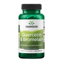 Swanson Quercetin & Bromelain-Promote Respiratory Health Support-Aid Seasonal Immune System Health-Support Cholesterol Levels Ya w/i Normal Range 100 Caps (250mg Quercetin/78mg Bromelain)