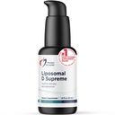 Diseños para la salud Liposomal D Supreme Vitamin D Liquid - 2500 UI Vitamina D3 + Vitamina K (K1 + K2) - Liposomes for Superior Absorption - Non-GMO Supplement (100 Servings / 1.7oz)