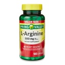 Genérico Spring Valley L'Arginine Amino Heart Health Supplement Capsules, 500mg, Value Size, 100 Cuenta + 1 Mini Pill Container (Style & Color Varies)