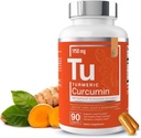 Elementos esenciales Curcumina Turmérica - Soporte Cerebro Conjunto, Corazón - con Bioperina para aumentar la absorción 1950 mg - 90 cápsulas
