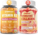 Vitamina B2 Gummies + azúcar libre de coágulos hidrolizados