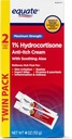 Equate TWINPACK 1% Hidrocortisona Anti-itch Cream Comparar con Maximum Strength Cortisone