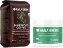 Amla verde café de tierra orgánica superalimentación, café de malla mediana y 20X concentrado potencia de amla original 30