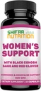 SHIFAA NUTRITION Hormonas Balance &amp; Menopause Supplements for Women, Menopause Relief - Support for Hot Flashes, Mood Swings w/Black Cohosh & Red Clover Halal Vitaminas, 30 Servings