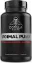 Gorilla Gulps - Primal Pump Nitric Oxide Suplemento Nootropic 1500mg Nitrosigine L Arginine &amp; Beet Root for Muscle Growth, Pumps, Blood Flow, Energy & Focus - Max Strength Pre Workout N.O. Booster