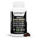 Black Seed Oil 3% Thymoquinone Standardized – Clinically Studied, USP Grade, Cold-Presed Nigella Sativa ThymoQuin, Non-GMO – 60 Softgels