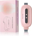 Almohadilla de calefacción para calambres de período, Almohadilla de calefacción inalámbrico portátil con 3 niveles de calor y 3 modos de masaje, Regalos de día de las madres para la hija de la esposa, Rosa