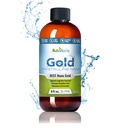Colloidal Gold Liquid Organic Supplement by Nutrinoche - 100% Pure Nano Gold Mineral - Supports Mental Clarity, Focus &amp; Relax - 8 oz Bottle - Vegan, Gluten-Free - Crystalline - 30 ppm
