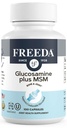FREEDA Glucosamine MSM – Vegan Joint Flexibility & Mobility Supplement – Vegetarian Glucosamine Without Shellfish – Supports Joint Function – Third-Party Tested – (100 cápsulas)