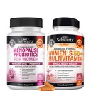 BioSchwartz Probiotic Menopause Supplement for Women (2 Month Supply) Plus Daily Multivitamin for Women 50 &amp; Over (1 Month Supply)
