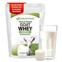 Z Natural Foods Goat Whey Protein Powder Concentrate - Undenatured, Unflavored, Pasture Raised Whey - Pólvora Proteína de Goat limpia con proteínas vitales para la gestión de peso, soporte de inmuno, fitness, 1 lb