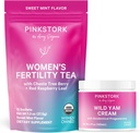 Cerebro de fertilidad de esterk rosa y crema de Yam silvestre para las mujeres, la fertilidad, la ovulación, la concepción y la hormona equilibrio para las mujeres con el árbol de Chaste Berry (Vitex) - Duo