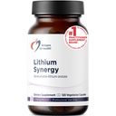 Diseños para Sinergía de Litio de Salud - 5 mg Litio Orotate con TMG + B12 Metilcobalamina - Bioavailable Mood + Metilación Suplemento de Soporte, No GMO + Vegetariano (120 cápsulas)