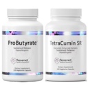 Tesseract Medical Research ProButyrate Gut Health Supplement, Butyric Acid Complex " TetraCumin SR Joint Support Supplement, Sustained Release
