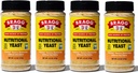 Levaduras Nutricionales de Bragg – Flakes de Queso Vegano, Gluten Libre – Buena fuente de proteínas y vitaminas – Sustituto de Queso Parmesano Nutritorio – No GMO Verificado, 4.5 onzas, 4-Pack