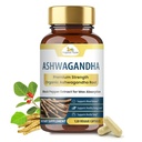 Veda orgánica Ashwagandha Capsules, 2000mg - 100% puro Ashwagandha Root Suplemento con Black Pepper Extracto para la absorción máxima - energía de boosto, Adrenal, inmunidad &amp; mood - Vegan - 120 Conde