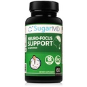 SugarMD Neuro-Focus Support - Brain Health Supplements for Memory - Focus and Clarity Formula of Bacopa, Ginkgo, " Bioperine for Cognitive Support - Non-GMO and Gluten-Free - 60 cápsulas