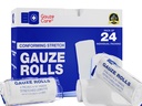 Gauze Rolls Pack de 24 – Premium Quality Lint and Latex-Free 4 pulgadas x 4.1 Yards Conforming Stretch Bandages Designed for Effective Wound Care & Comfort - Ideal para su uso como envoltura de la momia