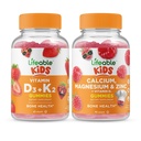 Vitamina D3 + Vitamina K2 Niños + Magnesio de Calcio &amp; Niños de Zinc - Gran Tasting, Suplemento de Vitamina, Gluten Gratis, GMO Gratis, Chewable Gummy