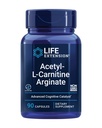 Extensión de vida Acetyl-L-Carnitine Arginate, Advanced Brain & Nerve Health, Cellular Energy Support, Gluten-Free, Non-GMO, 90 cápsulas