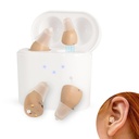 BeVI Hearing Aids for Adults Seniors with Charging Case, OTC Hearing Aids Rechargeable for Adults Seniors Rechargeable with Noise Cancelling, Invisible Hearing Aid Beige,1 Pair
