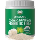 Acacia orgánica Senegal Powder de fibra prebiótica. Unflavored USDA Organic Plant Based Soluble Vegan Prebiotics Gut Health Supplement with Digestive Enzymes. HSA + FSA Lista única de vitaminas elegibles Aprobado