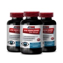 Fórmula de ojos Lutein " zeaxanthin - Visión de ojos - Extra Strength, Suplemento de mora, Vitaminas de ojos para visión, Extracto de mora para ojos, Píldoras de apoyo de visión, Lutein con mora, 3B 180 Cápsulas