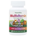 NaturalezasPlus Animal Desfile Multivitamínico Chewable para Niños - 180 Tablas con Forma de Animales - Sabores Naturales - Vegetariano, Gluten Gratis - 90 Servimientos