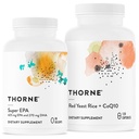THORNE - Super EPA y Red Yeast Rice & CoQ10 Bundle - Soportes Cardiovascluar, Juntas, Cerebro y Salud de la Esquí - 90 a 120 Servimientos