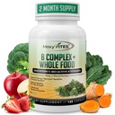 MoxyVites Complejo de vitamina B - B Vitaminas Suplemento alimenticio completo, B12 Metilcobalamina, B1, B2, B3, B5, B7, B9 - para el soporte de estrés, energía y inmunológico, Vegan, 120 cápsulas