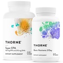 THORNE - Wellness Essentials Bundle - Omega-3 " Multivitamin Combo - Super EPA " Basic Nutrients 2/Day - 30 Servings