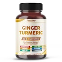 Ultra Ginger ' Turmeric Aids Digestion & Supports Heart Health – Incluye Cayenne Pepper, Lemon Balm, Cinnamon, Peppermint, Green Tea - Made in The USA- 150 Capsules