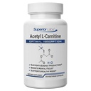 Laboratorios Superiores Acetyl L-Carnitine 500 mg, ALCAR de Alta Potencia, Aditivos Sintéticos Puros, Absorción Máxima, Metabolismo Energético, Cerebro, Nerve & Cellular Detox Support, (200 Caps de Veg)