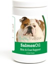 Hierbas saludables Bulldog Salmón Aceite de pólvora suave 120 Con
