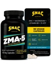 SNAC ZMA-5 Suplemento de ayuda para dormir, promover la recuperación muscular " Crecimiento, apoyo inmunitario " , sueño restaurativo con zinc, magnesio " 5-HTP, entrenamiento post, antes de cama suplementos ZMA 90 cápsulas vegetales