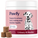 Perro de Pawfy UTI Suplemento ¦ Cranberry & D-Mannose for Urinary Tract &amp; Bladder Health TEN Ideal para perros mayores TEN Urinary Tract Infection Control TEN Dog Vitamins and Supplements - 30 Chews