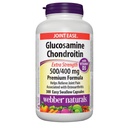 Condroitina de Glucosamina con vitamina D3, fuerza extra, 500/400 mg, Fórmula Premium, 300 Cápsulas fáciles de tragar