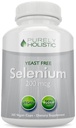 Selenium 200mcg - 365 Vegan Capsules no Tablets - Pure &amp; Yeast Free L-Selenomethionine for Improved Absorption - Thyroid, Heart, and Immune System Support - Antioxidant Trace Mineral - Made in USA