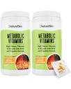 Vitaminas Metabólicas NaturalSlim - Combinación de Multivitaminas de Alta Potencia, Minerales, Complejo B, Msm, > Suplementos de Fórmula Digestiva para Mujeres - Energy & Metabolism Support - 2 Pack