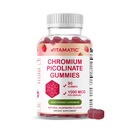 Vitamatic Chromium Picolinate 1000 mcg - 90 Gummies - Chromium de alta potencia - Raspberry Flavor