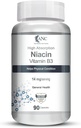 Genérico Niacin Vitamina B3 cápsulas - con Flush, No GMO, Gluten Gratis -90 cápsulas