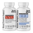 Jóvenes " Tonic Daily Water Weight Away Pills and Blood Pressure Support Supplements/Natural Diuretics for Water Retention " BP Capsules to Maintain a Good Circulatory Health / 60 CPS for Women " Men